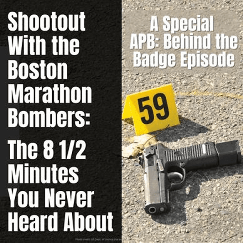 Shootout investigation evidence with gun